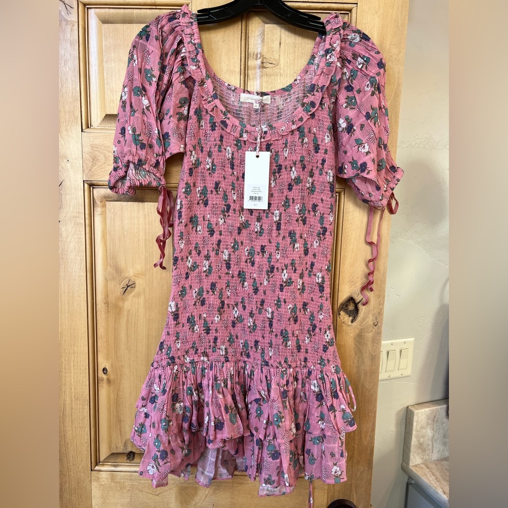 Violet dress Hollywood pink/Loveshackfancy